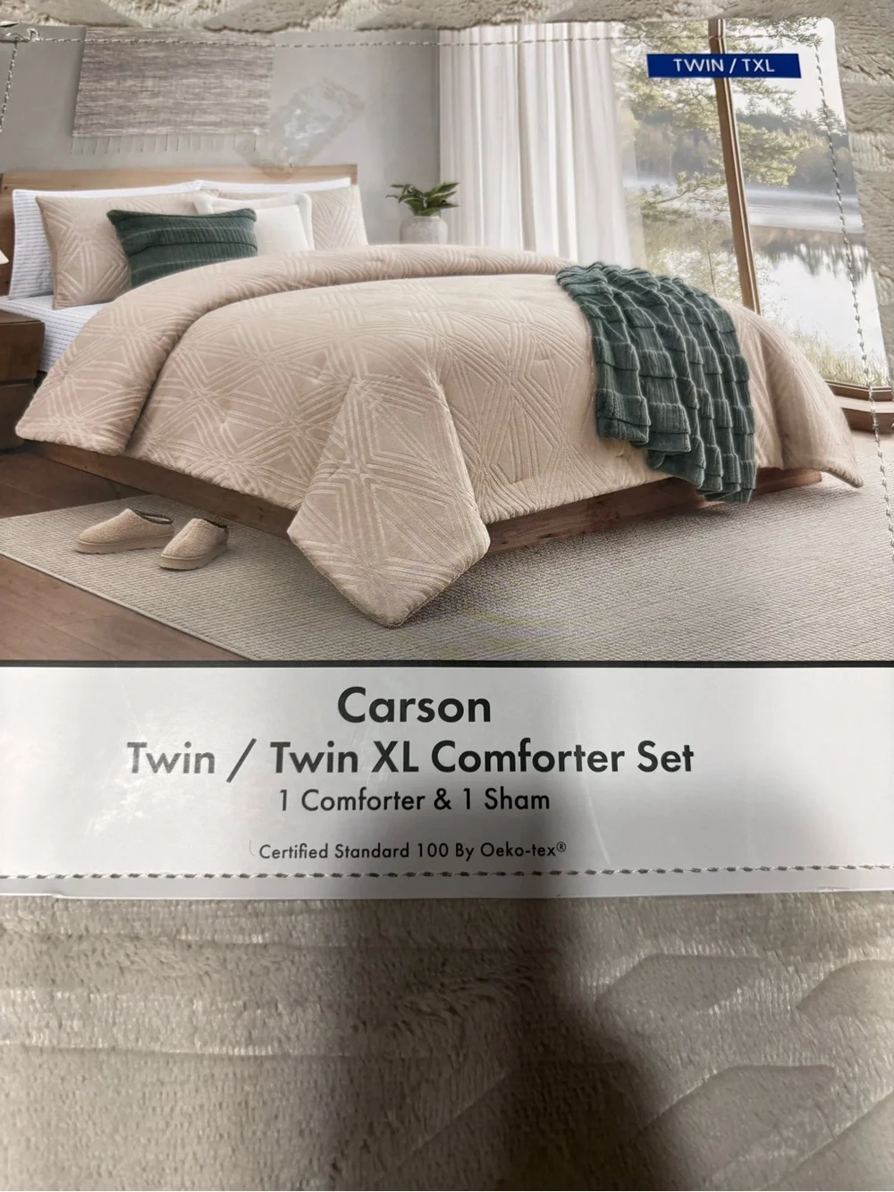 BearPaw Carson Twin/Twin XL Comforter Set in Beige
